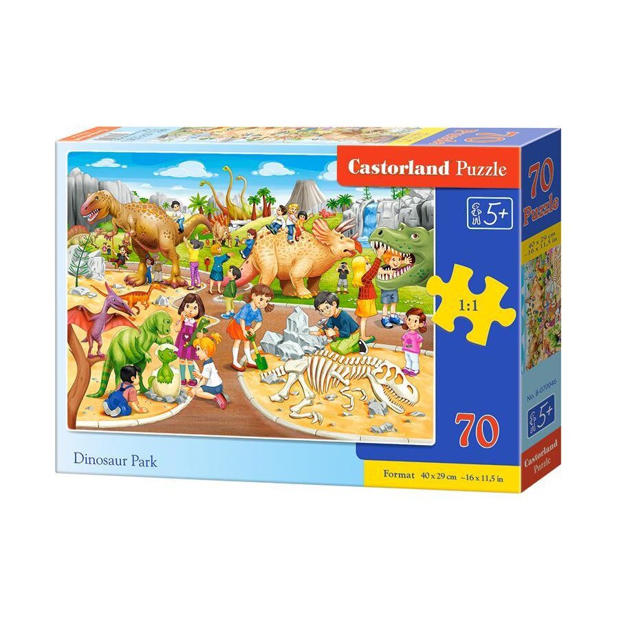 Puzzle cu 70 de piese Parcul Dinozaurilor 70046 , Castorland
