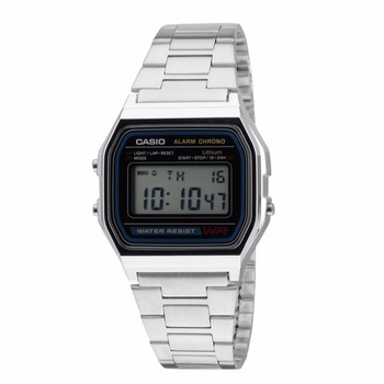 Ceas copii Casio A158WA-1DF, Argintiu, Retro Ceas copii Casio A158WA-1DF, Argintiu, Retro