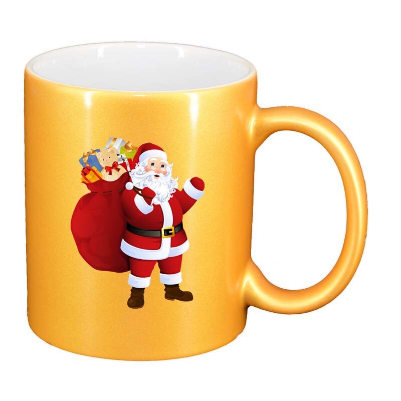 Cana Mos Craciun, auriu sidefata, 330ml, D163