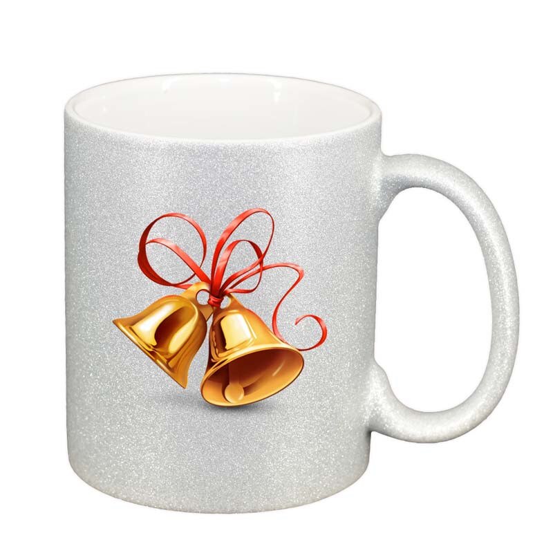 Cana Craciun, argintiu sidefata glitter, 330ml, D170