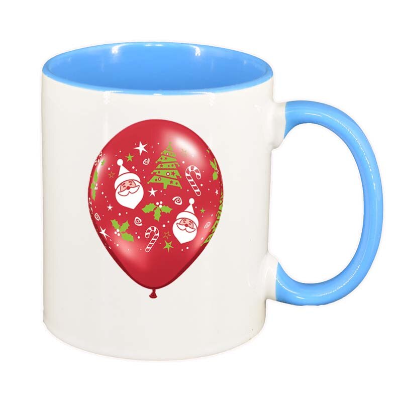 Cana Craciun, interior albastru, 330ml, D173