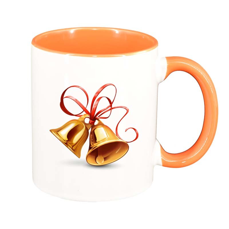 Cana Craciun, interior portocaliu, 330ml, D170