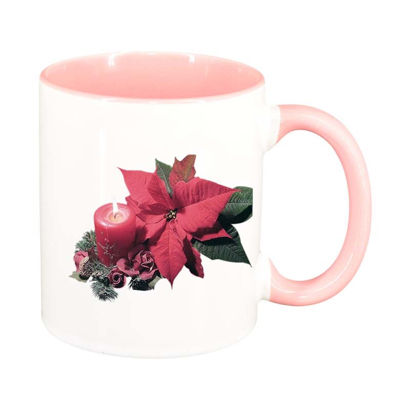 Cana Craciun, interior roz, 330ml, D174