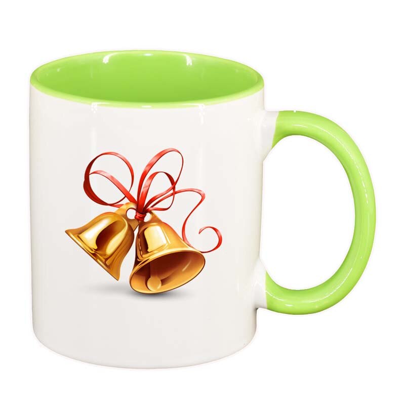 Cana Craciun, interior verde deschis, 330ml, D170