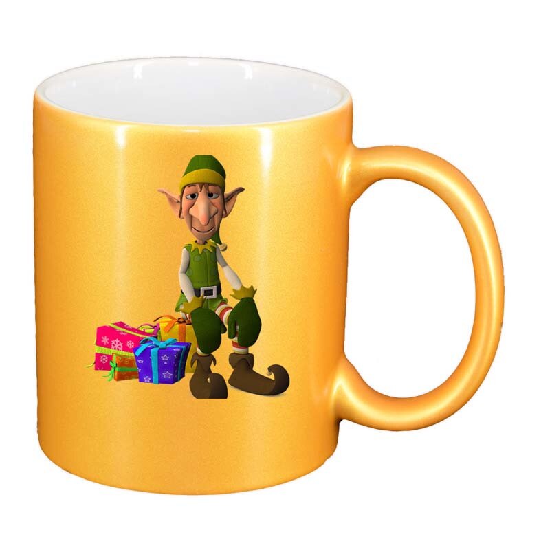 Cana Craciun, auriu sidefata, 330ml, D175