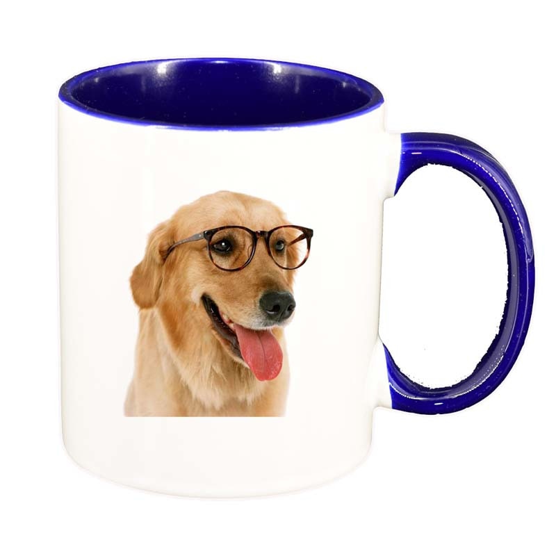 Cana Caine, interior albastru inchis, 330ml, D180