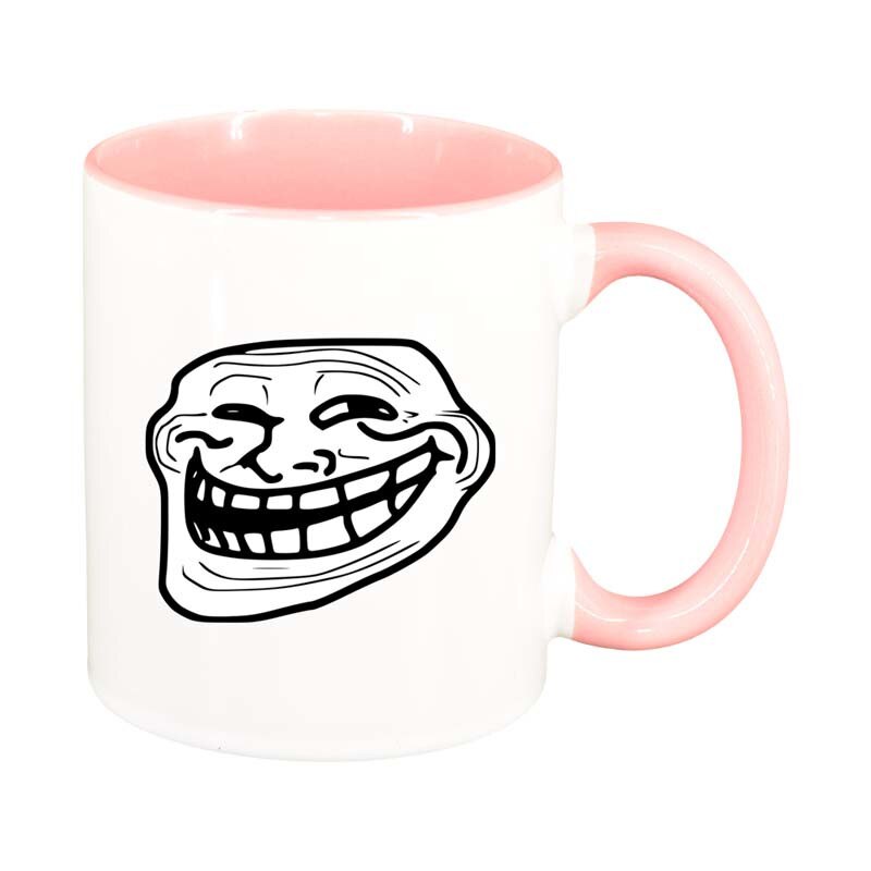 Cana Troll, interior roz, 330ml, D179