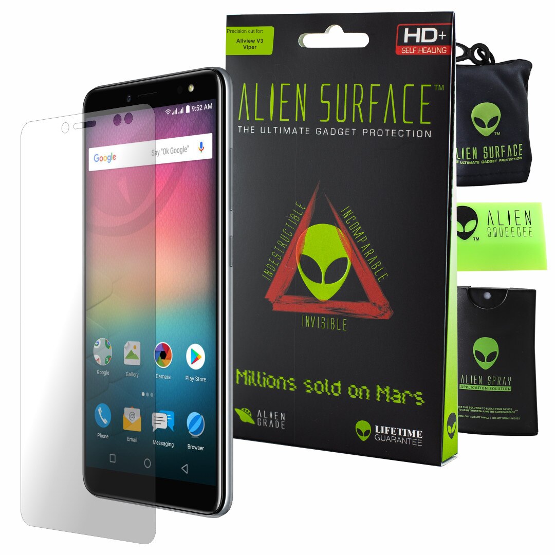 Folie Alien Surface HD, Allview V3 Viper, protectie ecran + Alien Fiber cadou