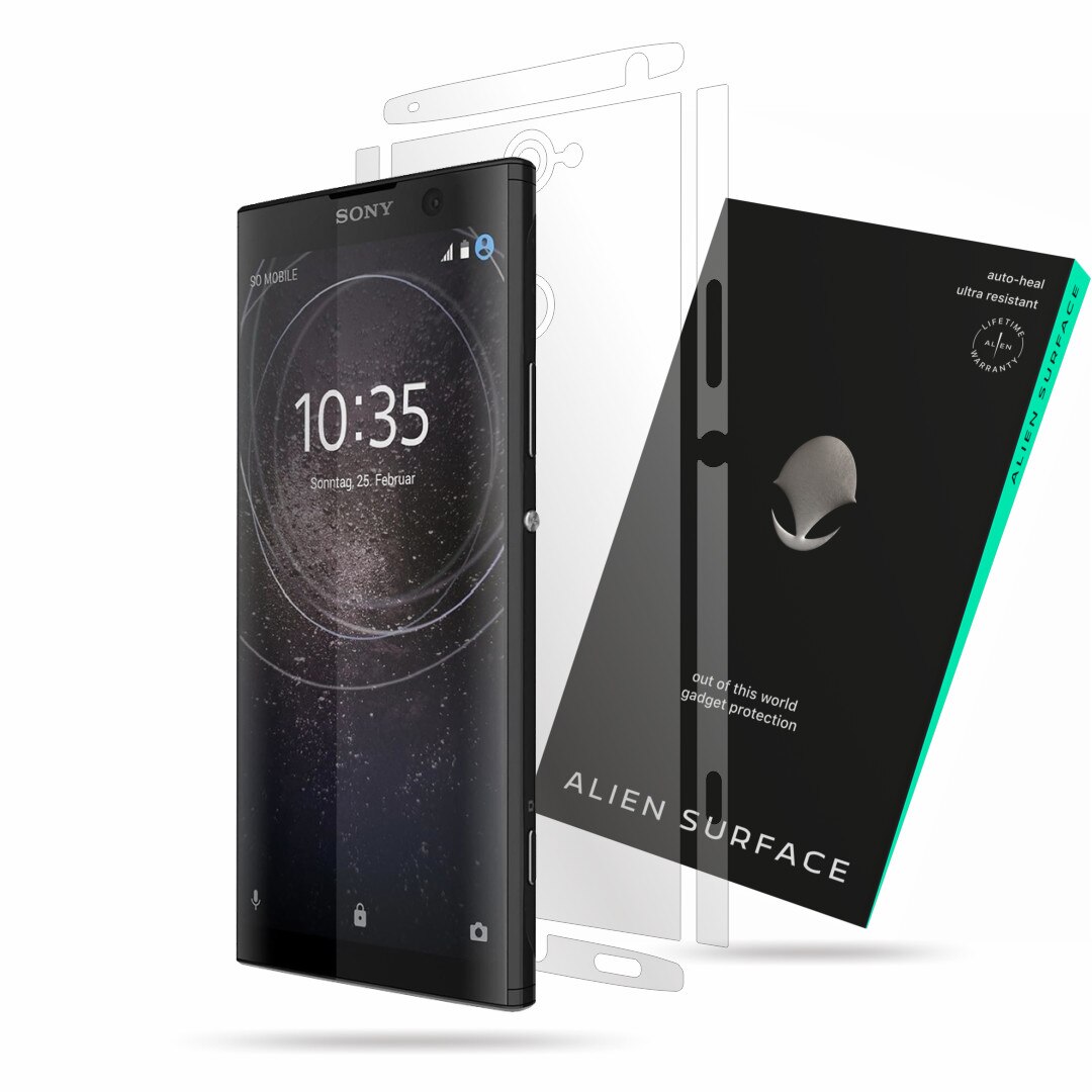 Folie Alien Surface, Sony Xperia XA2 Plus, protectie spate, laterale