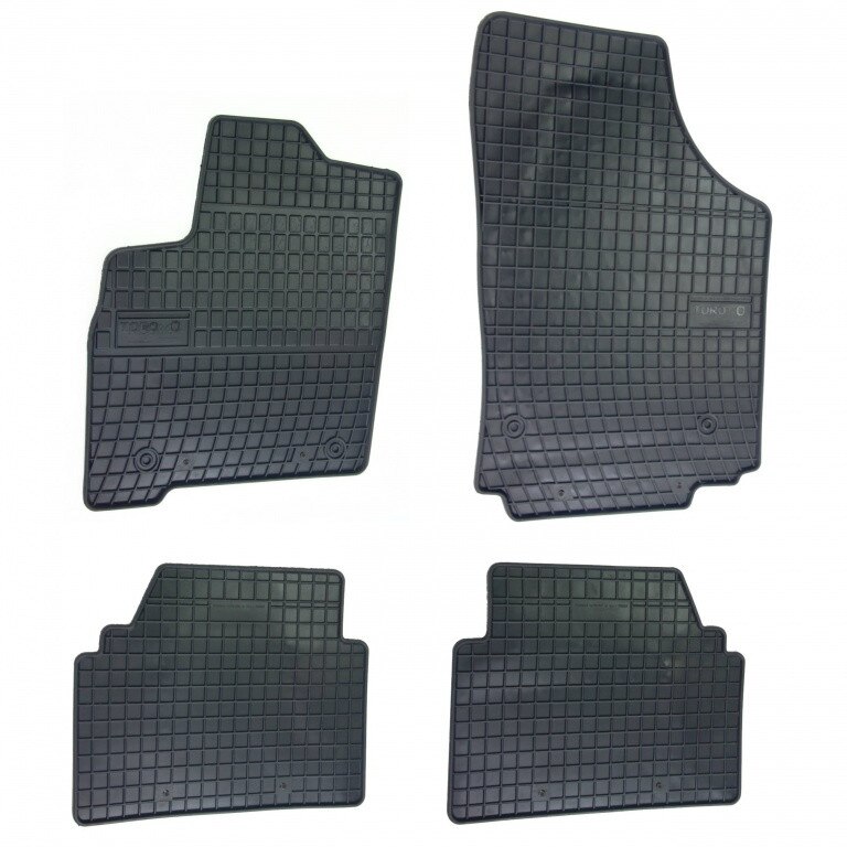 Set 4 covorase/presuri din cauciuc negru antiaderent dedicate OPEL MERIVA 2003-2010