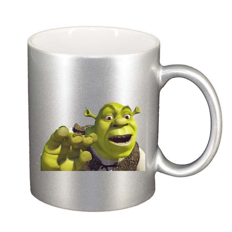 Cana Shrek, argintiu sidefata, 330ml, D190