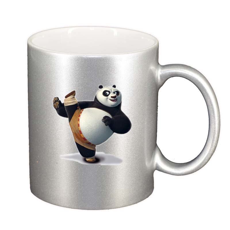 Cana Kungfu Panda, argintiu sidefata, 330ml, D184