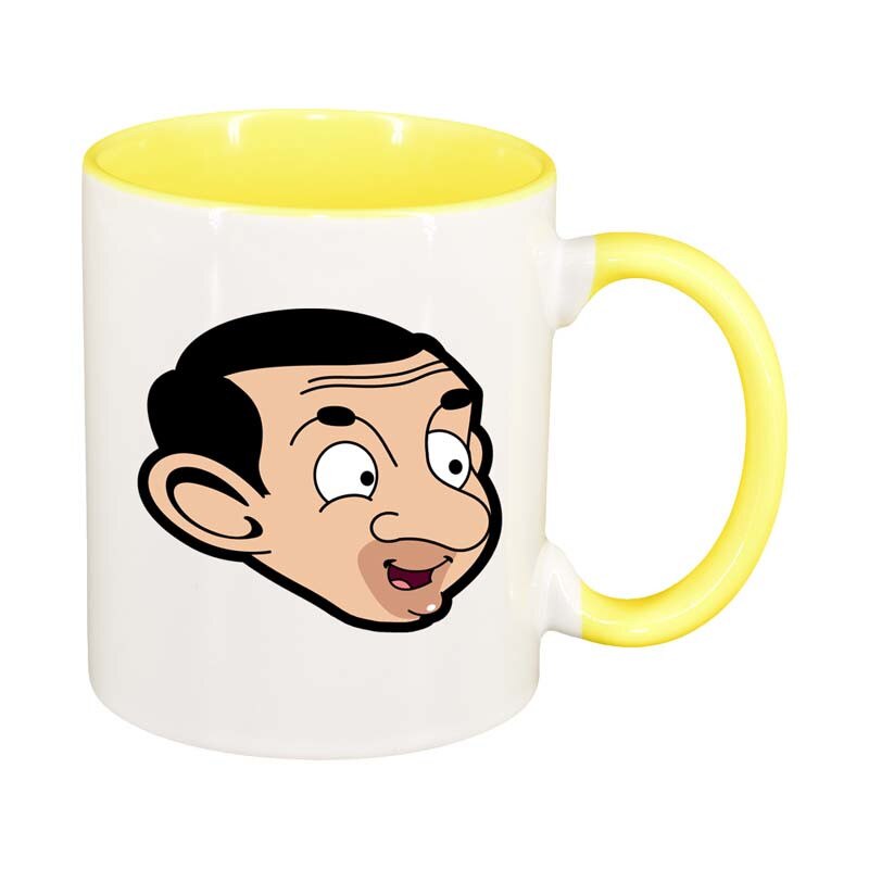 Cana MrBean, interior galben, 330ml, D187