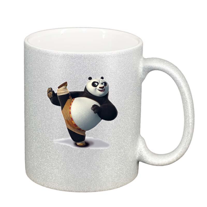 Cana Kungfu Panda, argintiu sidefata glitter, 330ml, D184