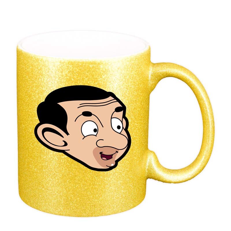 Cana MrBean, auriu sidefata glitter, 330ml, D187