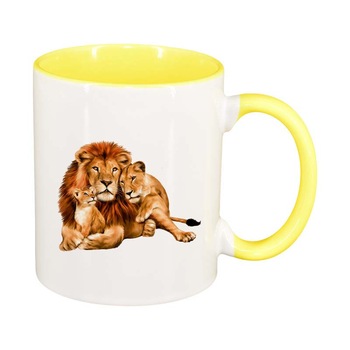 Cana Leu, interior galben, 330ml, D196 Cana Leu, interior galben, 330ml, D196