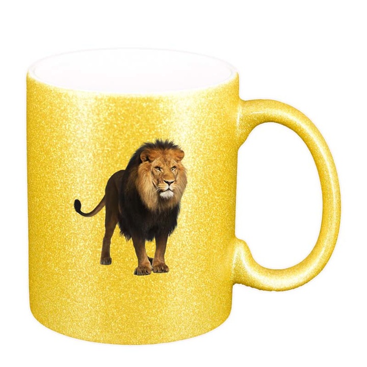 Cana Leu, auriu sidefata glitter, 330ml, D195