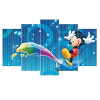 tablou canvas pentru camera copii mickey mouse 5 piese imagen 43_0_
0