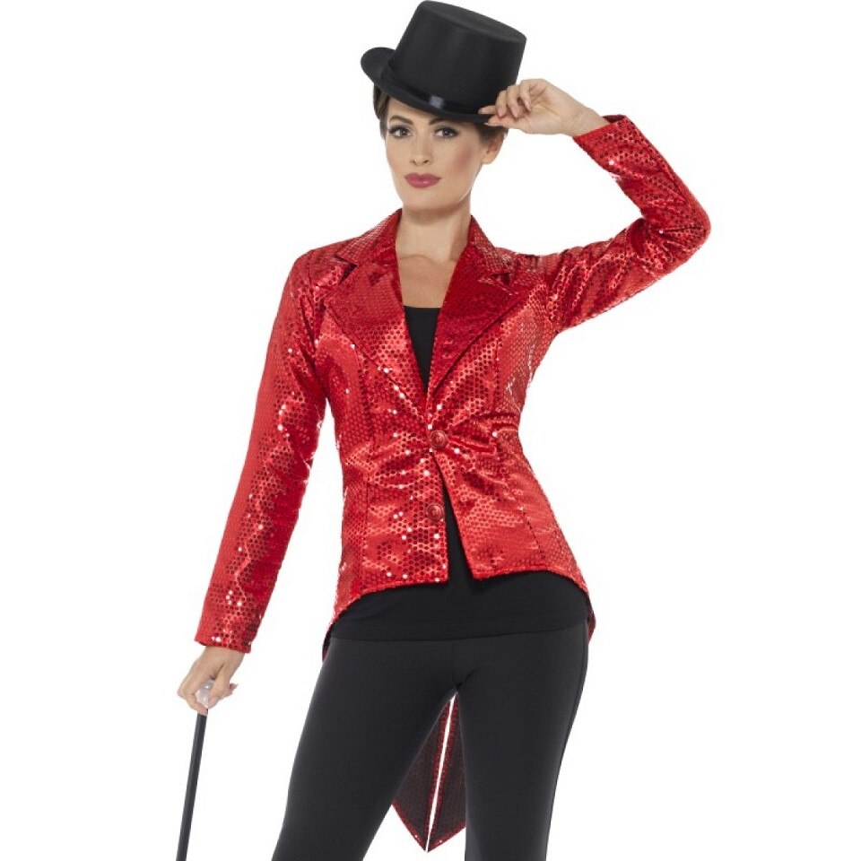 Jacheta asistenta magician rosie cu paiete S