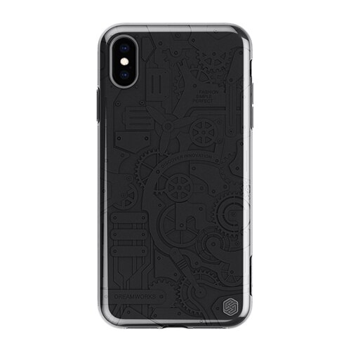 Husa iPhone XS MAX 6.5'' Nillkin Machinery Case, Transparenta / Neagra