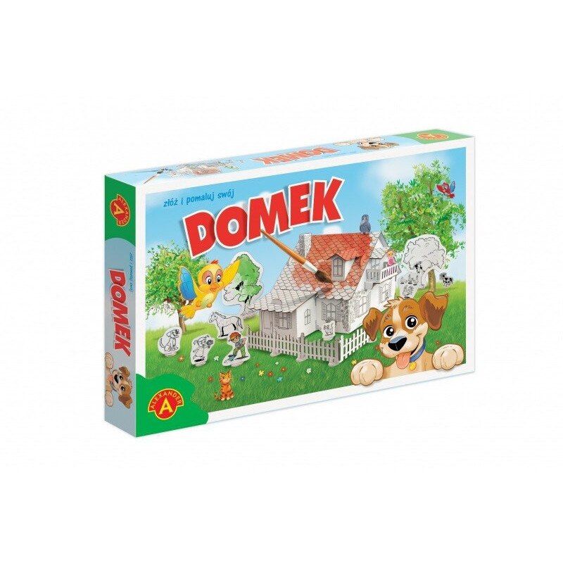 Casa de carton pentru colorat Alexander