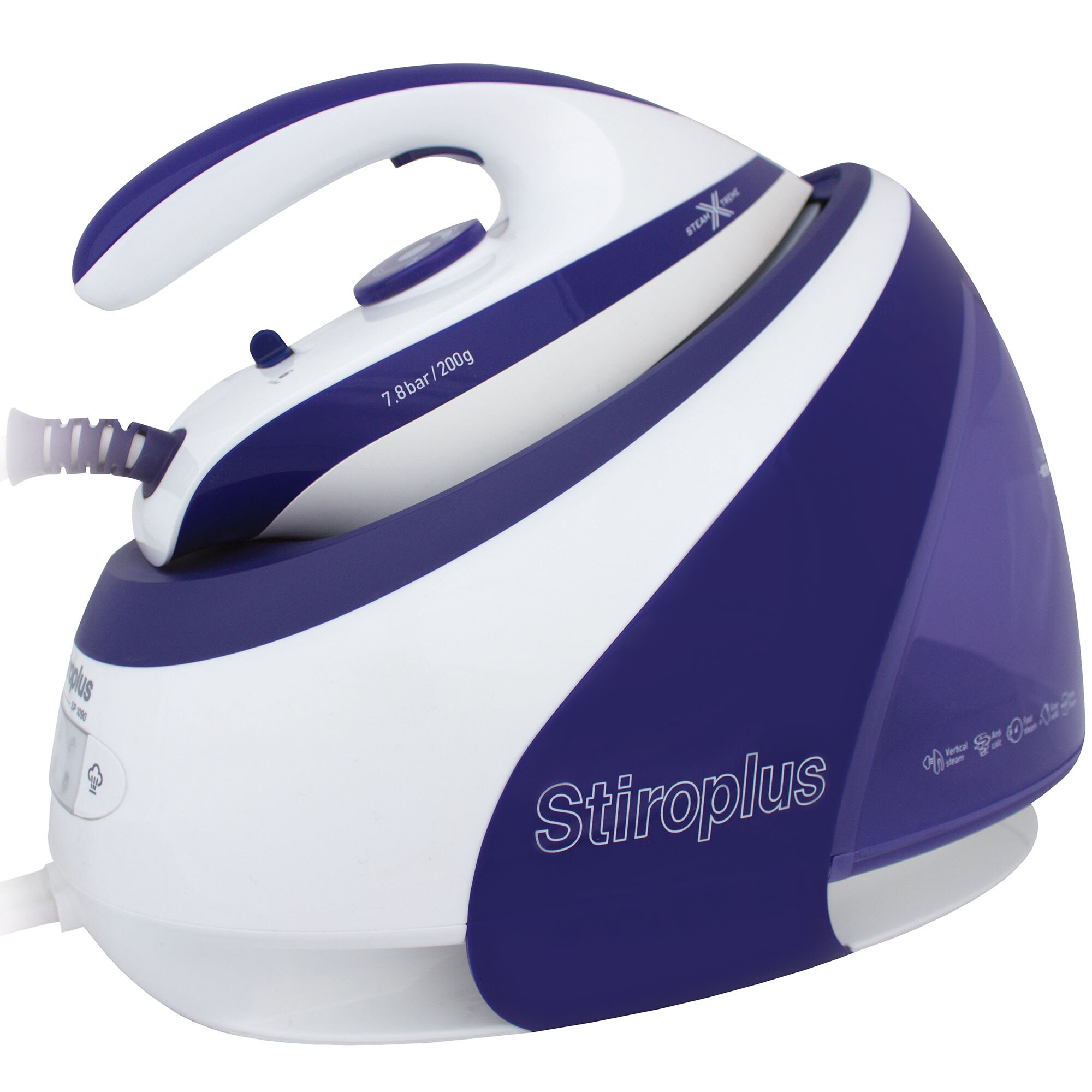 Statie de calcat Stiroplus by Rohnson SP1090, 3000 W, 7.8 bari, Alb/Albastru