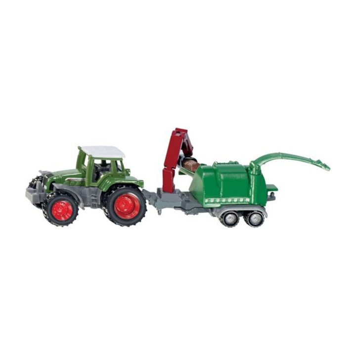 Tractor Fendt cu combina pentru lemne