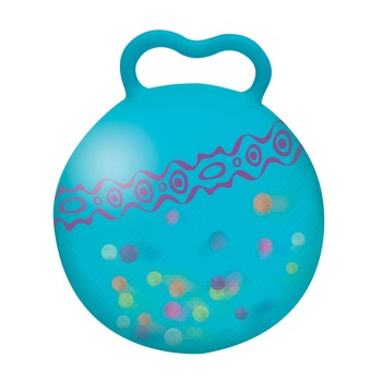 Minge pentru sarit albastra cu bile luminoase B.Toys Minge pentru sarit albastra cu bile luminoase B.Toys