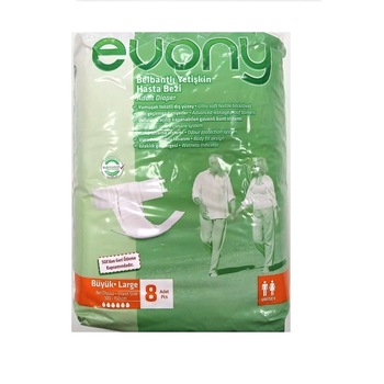 Pachet 2 seturi de Scutece incontinenta adulti Evony nr. 3 Large - L 8 buc/set Pachet 2 seturi de Scutece incontinenta adulti Evony nr. 3 Large - L 8 buc/set