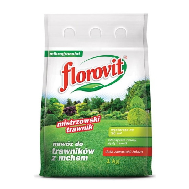 Florovit ingrasamant cu nivel ridicat de fier pentru gazon 1 kg