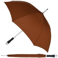 Umbrela mare, automata, maner siliconat, aderent, d 120 cm, unisex, maro