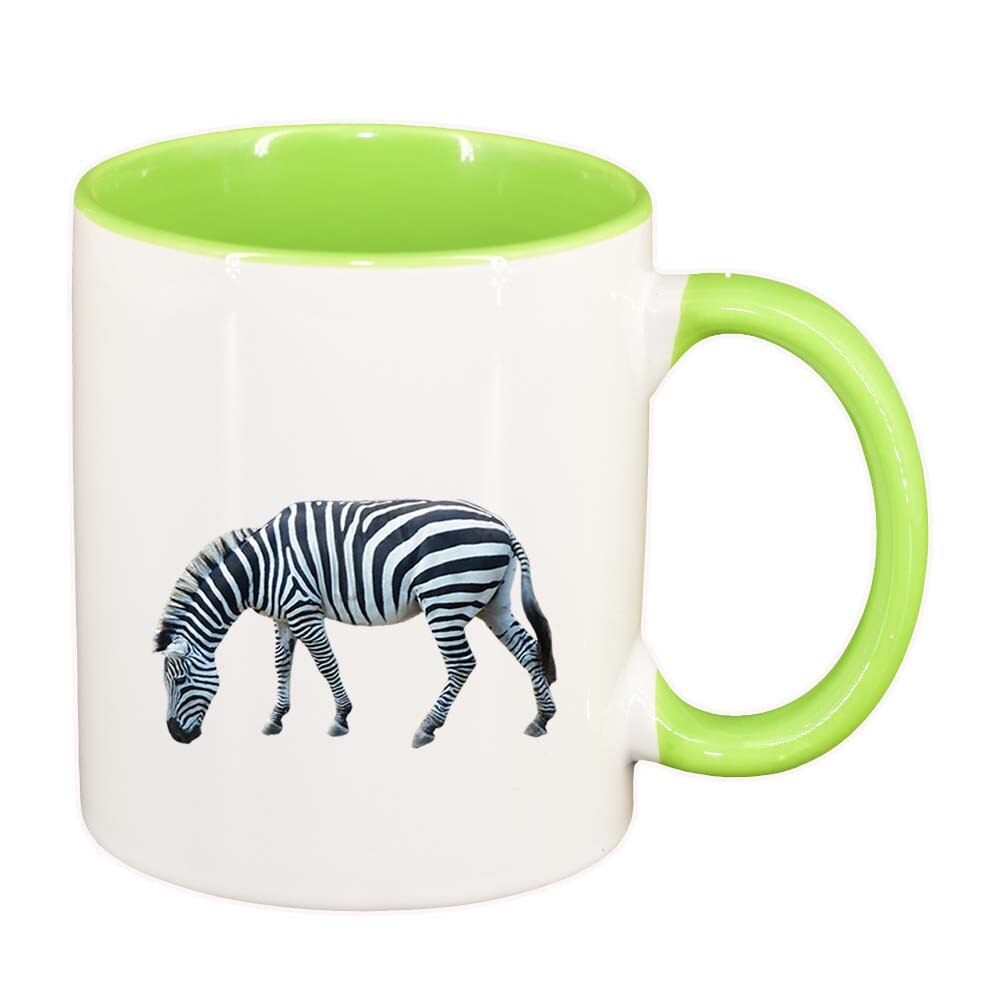 Cana Zebra, interior verde deschis, 330ml, D204