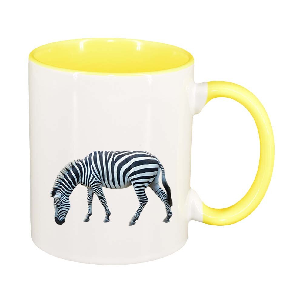 Cana Zebra, interior galben, 330ml, D204