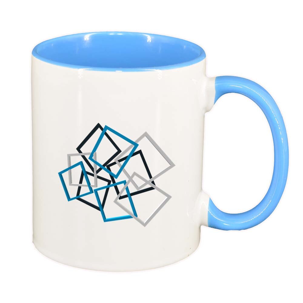 Cana Forme, interior albastru, 330ml, D209