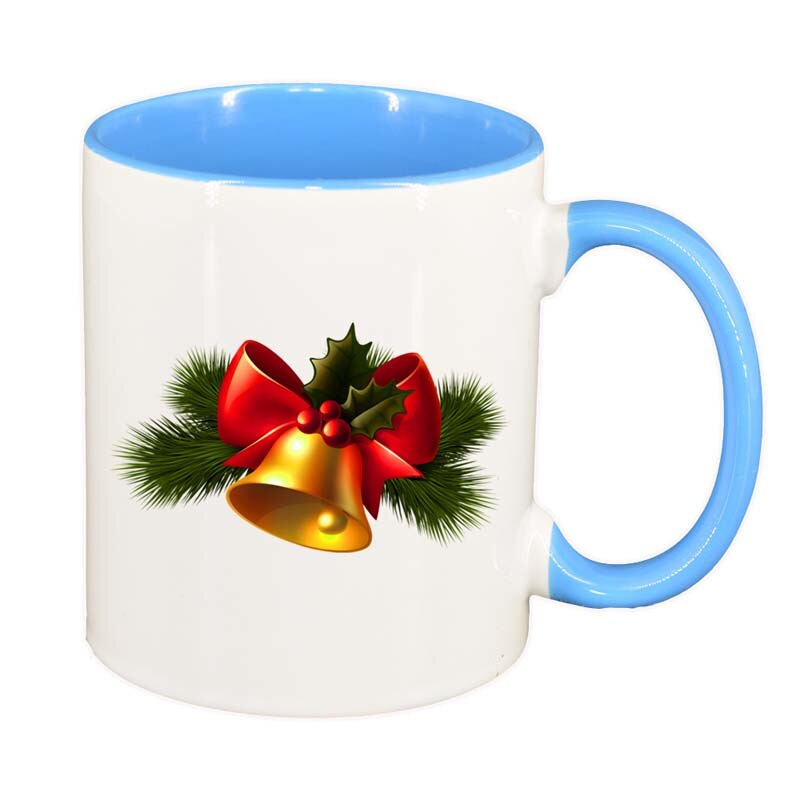 Cana Craciun, interior albastru, 330ml, D169