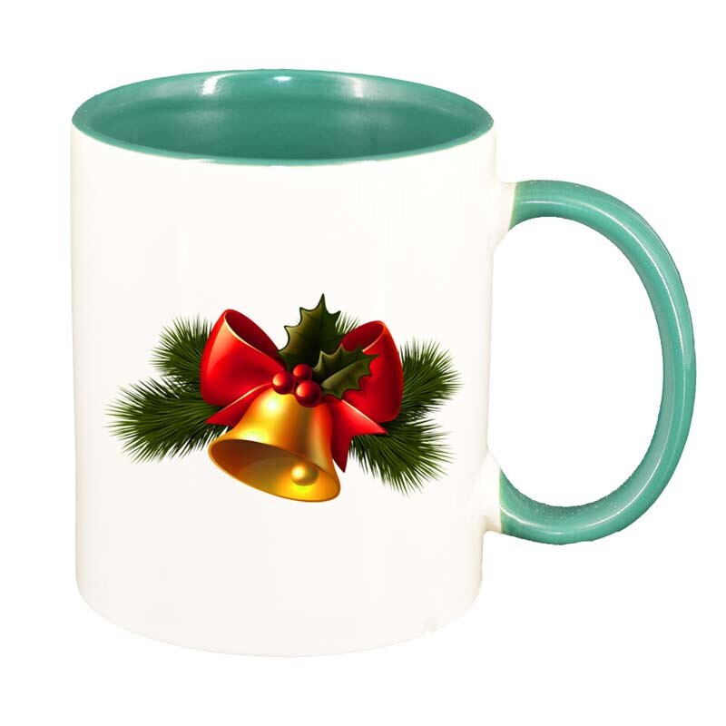 Cana Craciun, interior verde, 330ml, D169