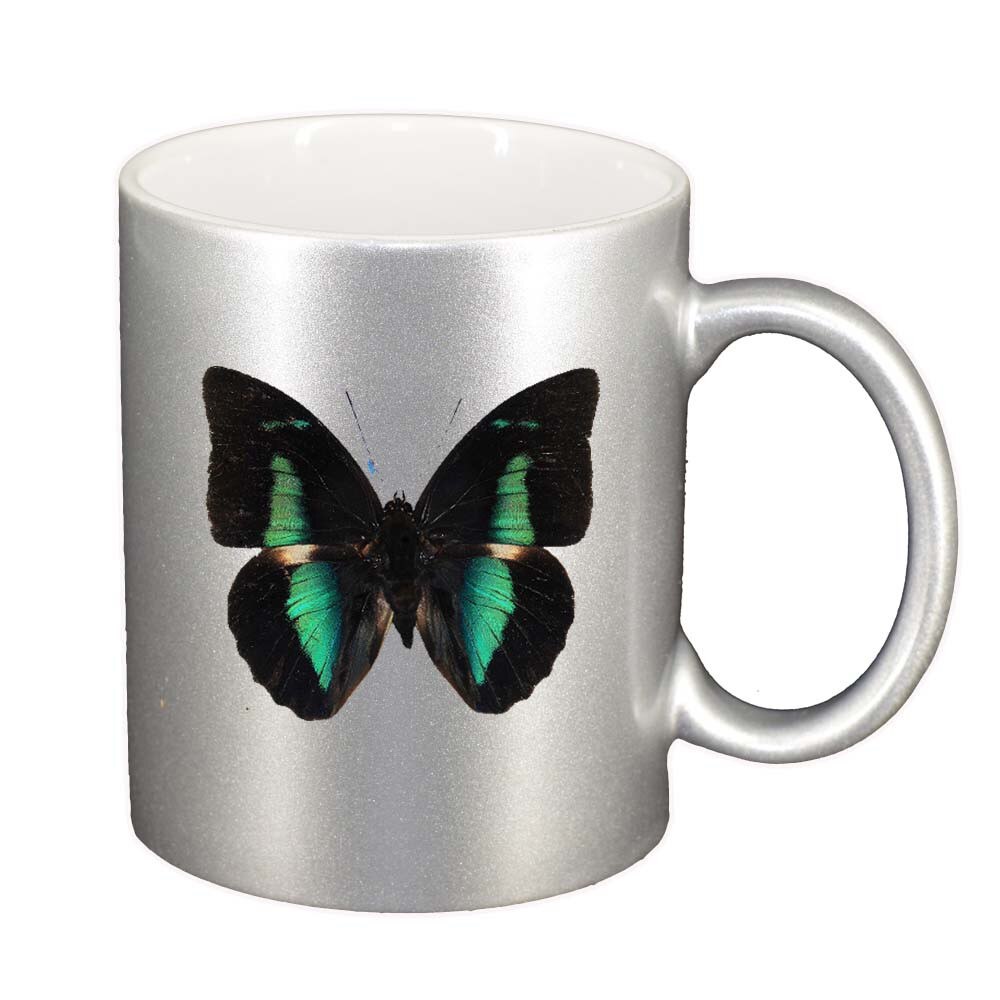 Cana Fluture, argintiu sidefata, 330ml, D205