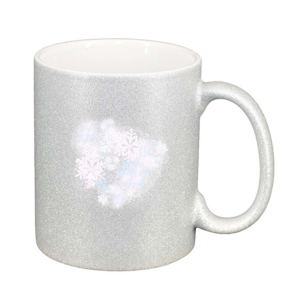 Cana Fulgi de zapada, argintiu sidefata glitter, 330ml, D211