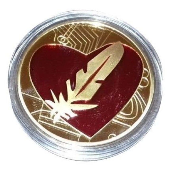 Монета Martbg LOVE, сърце и перо