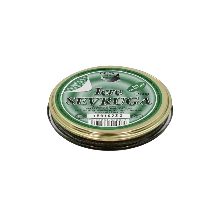 Icre Negre Caviar Sevruga, Delta Fish, 50g