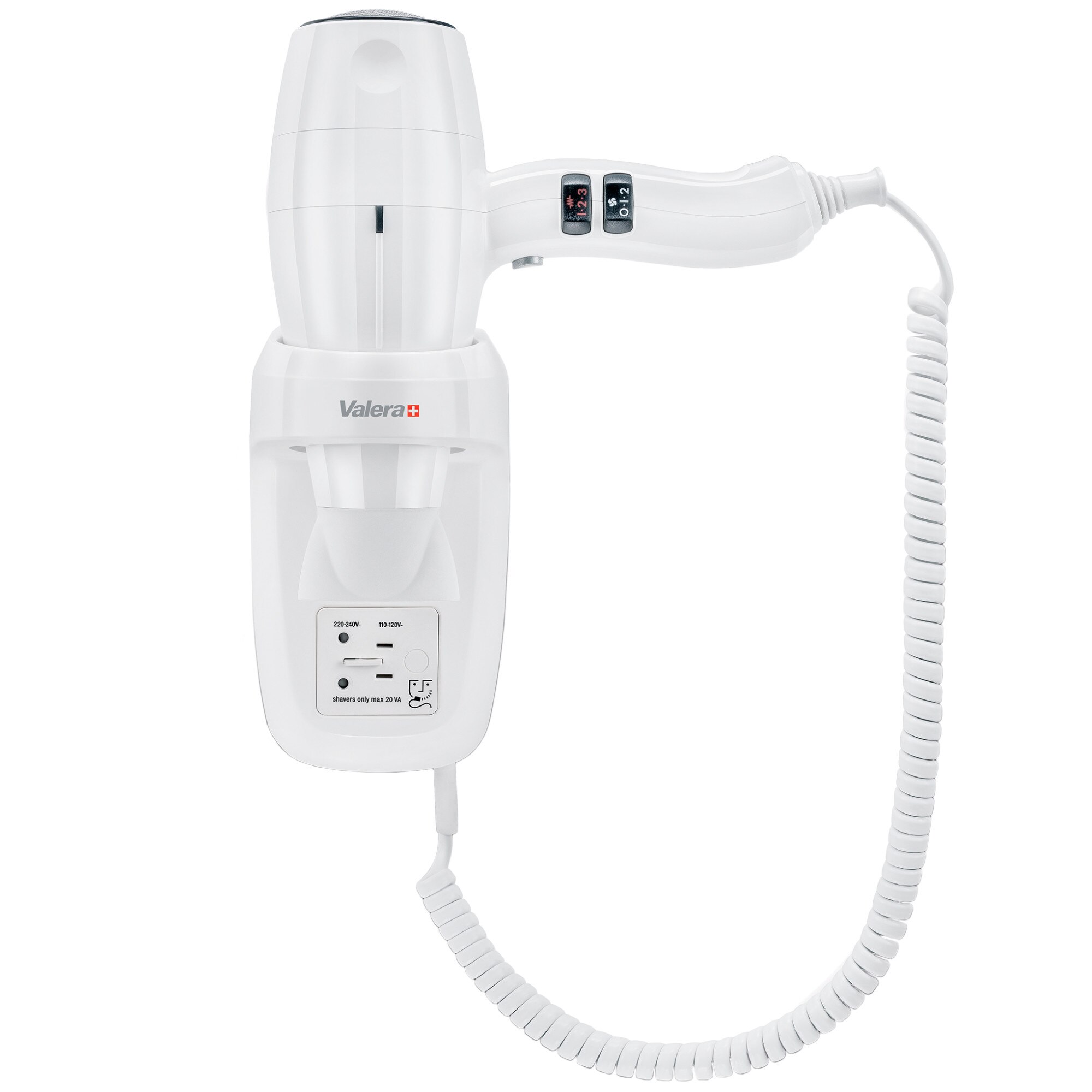 Uscator de par Valera Silent Jet Protect Shaver 2000 W, Alb