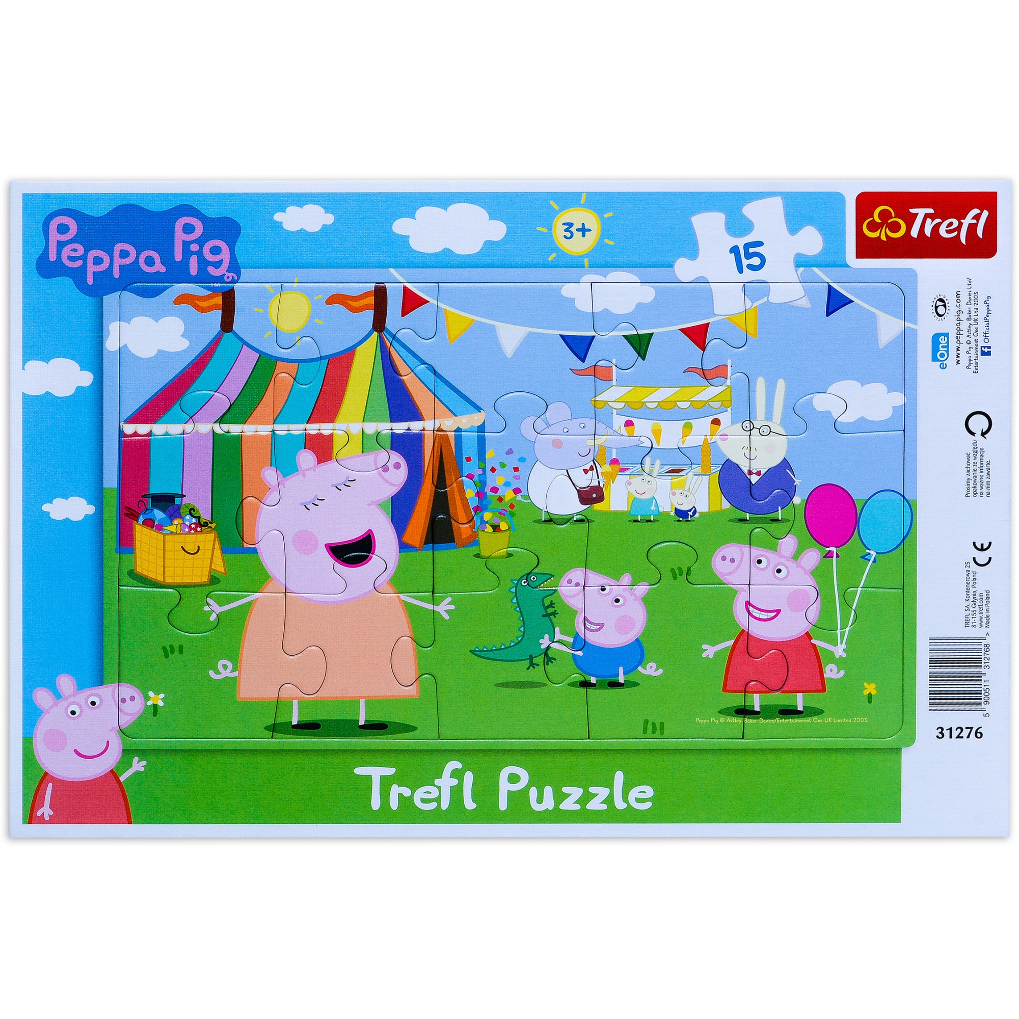 Puzzle Trefl In The Amusement Park, 15 piese