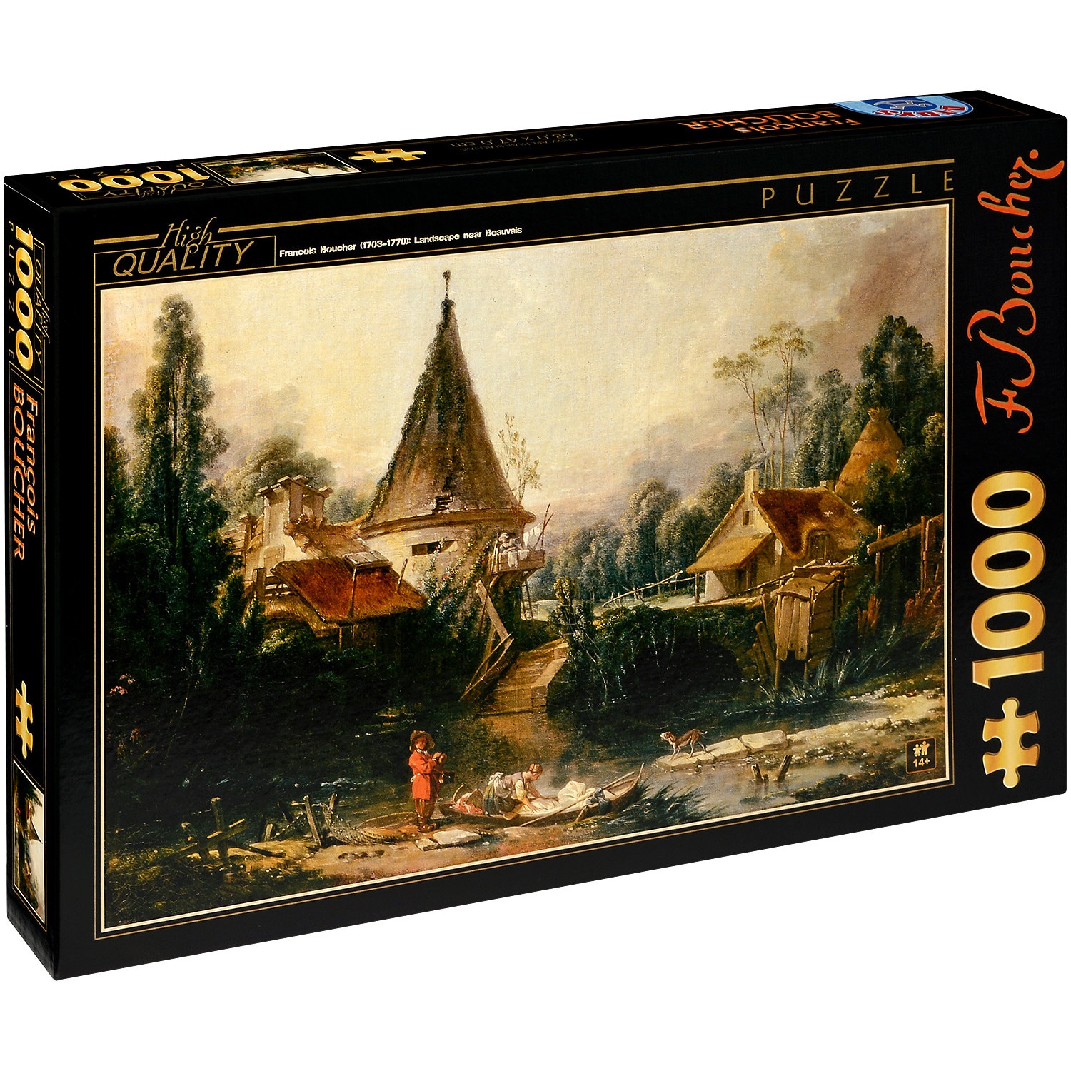Puzzle D-Toys François Boucher: Beauvais, 1000 piese