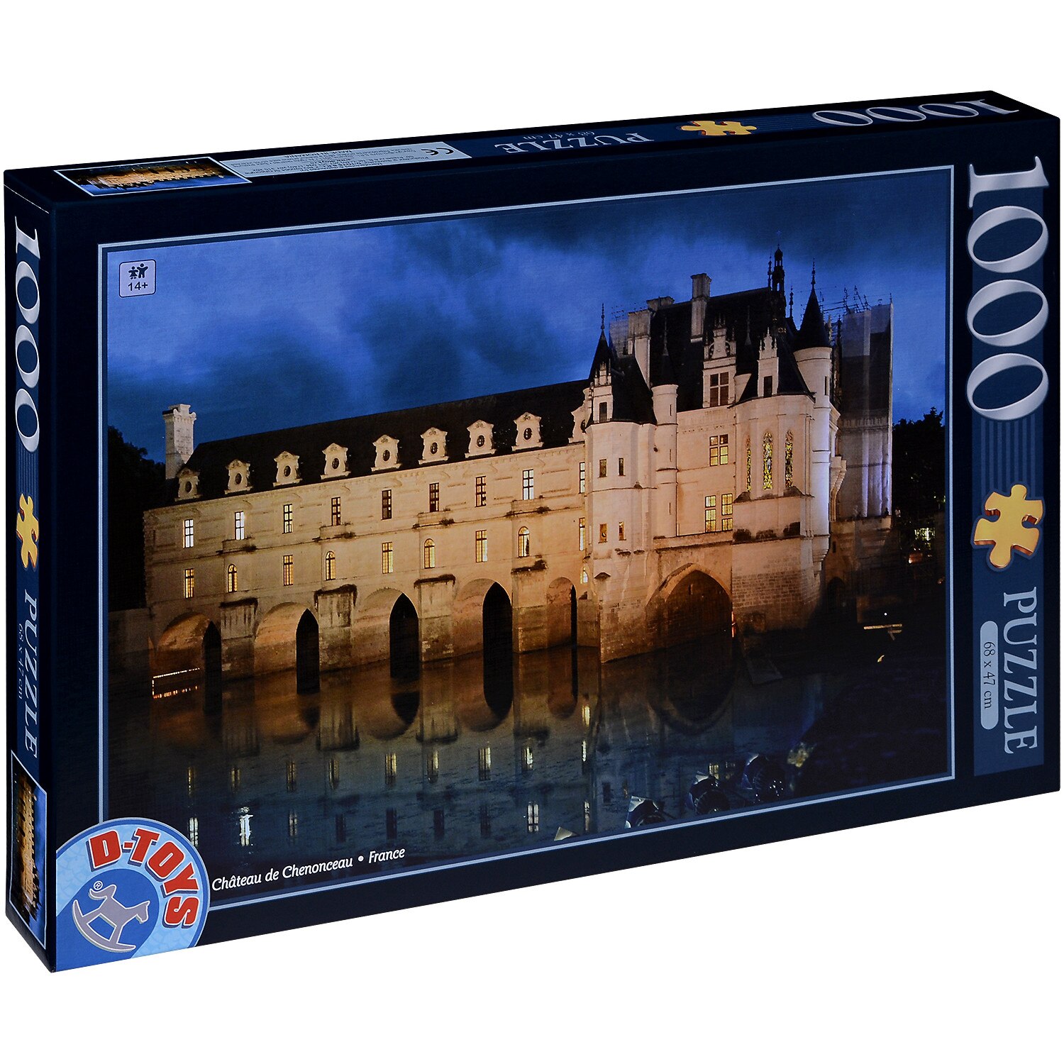 Puzzle D-Toys Chateau de Chenonceau, France, 1000 piese