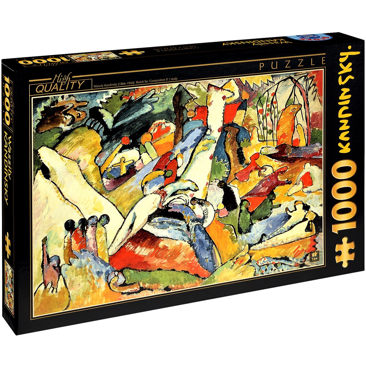 Puzzle D-Toys Wassily Kandinsky: Sketch for „Composition II” / study, 1000 piese
