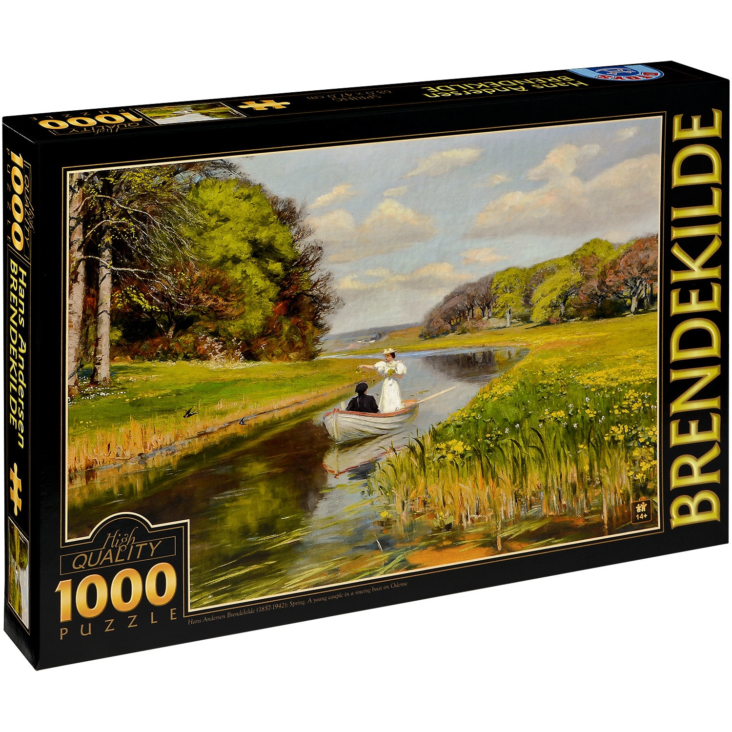 Puzzle D-Toys Hans Andersen Brendekilde: Spring. A Young Couple In A ...