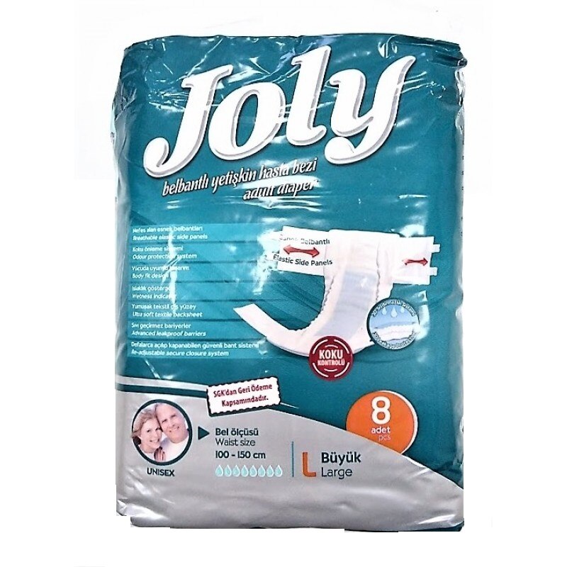 Pachet 3 seturi de Scutece incontinenta Premium adulti Joly nr. 3 Large - L 8 buc/set