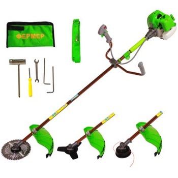 Motocoasa pe benzina Fermer 5 Cp, 12000 RPM, Disc 40T, Disc 3T, Tambur cu fir + ham profesional Motocoasa pe benzina Fermer 5 Cp, 12000 RPM, Disc 40T, Disc 3T, Tambur cu fir + ham profesional