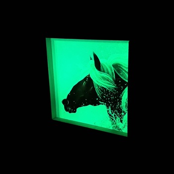 Cadou pentru baieti, Regalo - Tablou luminos Cal, albastru, 12,5 cm Cadou pentru baieti, Regalo - Tablou luminos Cal, albastru, 12,5 cm