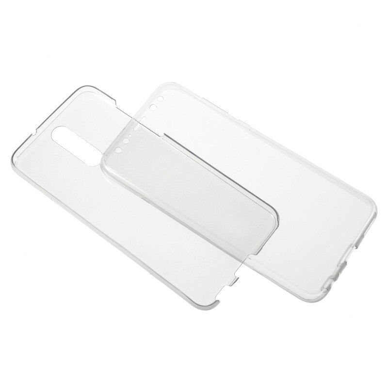 Capac de protectie Full TPU 360° (fata+spate) pentru Huawei Mate 20 Lite, transparent